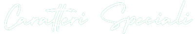 Caratteri Speciali logo